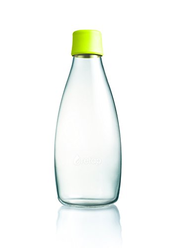 Retap Wasserflasche 05, Glas, Glas, Gelb, 800 ml