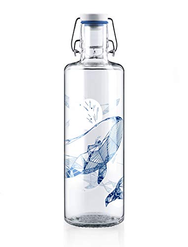 soulbottles 1,0 l • souldiver • Trinkflasche aus Glas • vegan, plastikfrei, nachhaltig