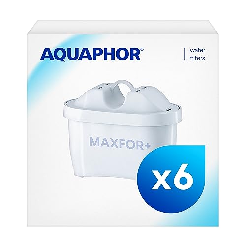 AQUAPHOR Filterkartusche MAXFOR+ Pack 5+1 - gegen Kalk, Chlor & weitere Stoffe, für Aquaphor Onyx, Amethyst, Jasper, Time & alle BRITA MAXTRA+ und MAXTRA Modelle, 6 Stück (1er Pack)